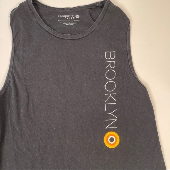 CorePower Yoga Brooklyn Muscle T Shirt Size Medium - Picture 2 of 5